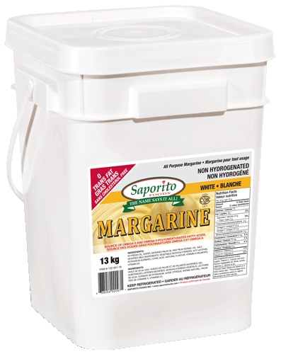 Saporito Foods Soya Margarine White 13kg Pail