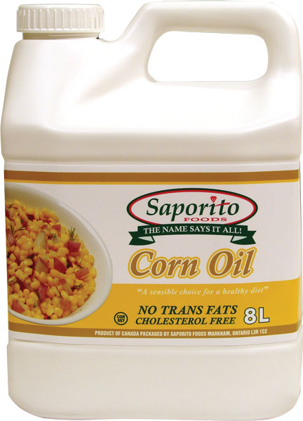 Saporito Foods Corn Oil 8L Jug