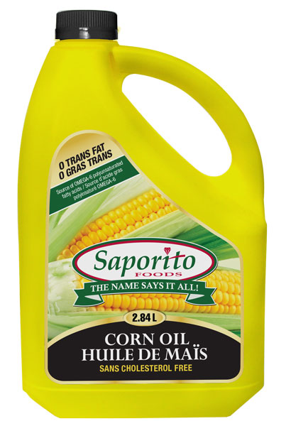 Saporito Foods Corn Oil 2.84L Jug