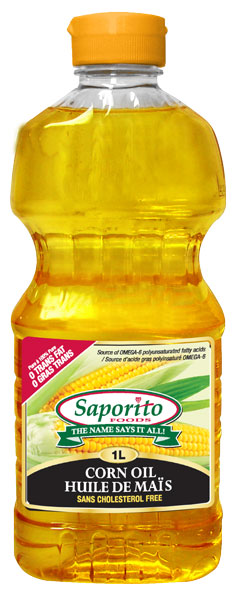 Saporito Foods Corn Oil 1L Bottle