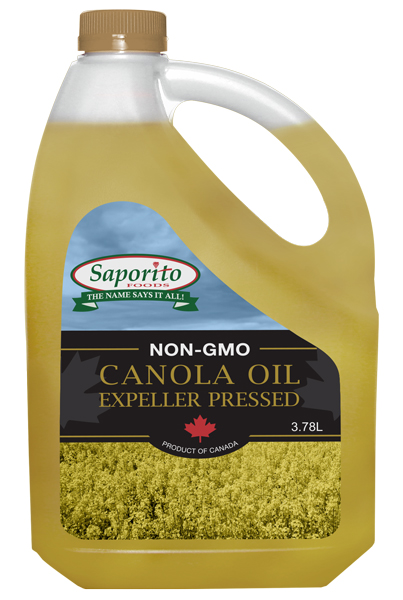 Saporito Foods Non-GMO Canola Oil 3.78 Bottle